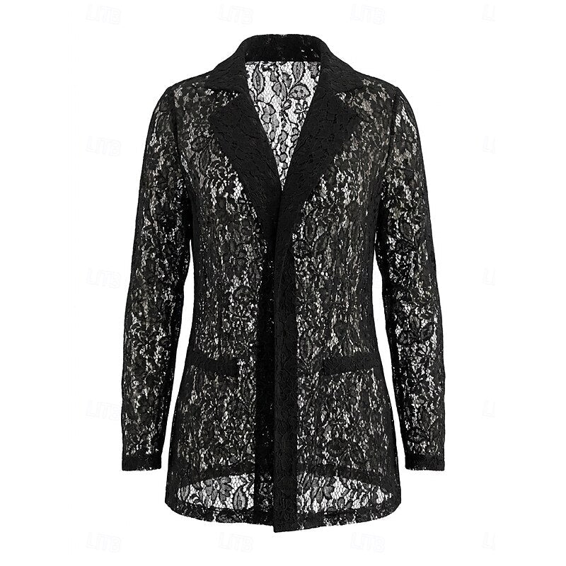YVONNE | Open front layer in open work