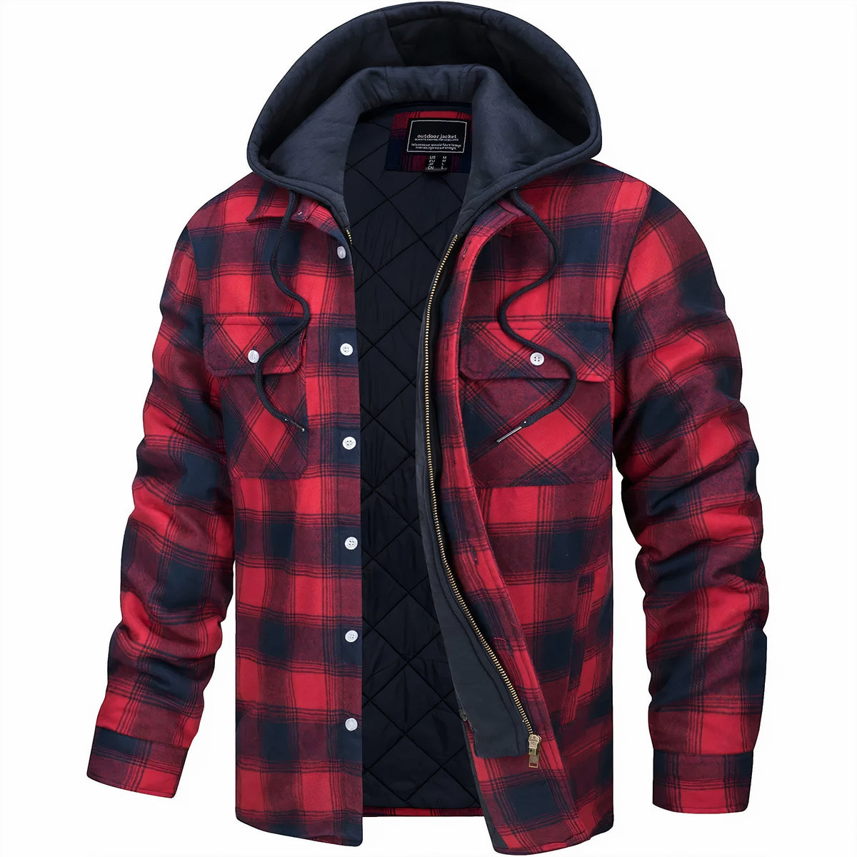 GILBERT | Plaid jacket with a full zip