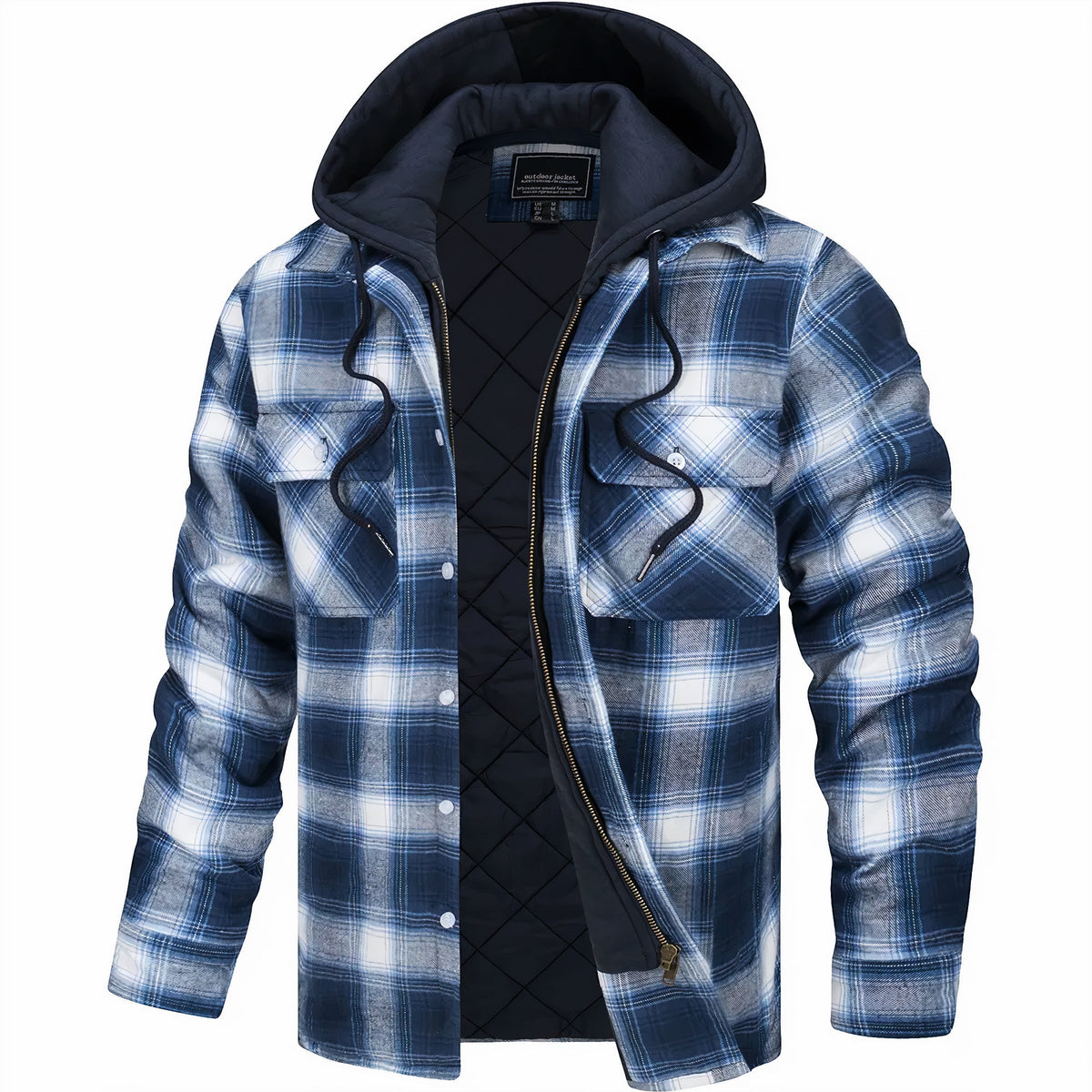 GILBERT | Plaid jacket with a full zip