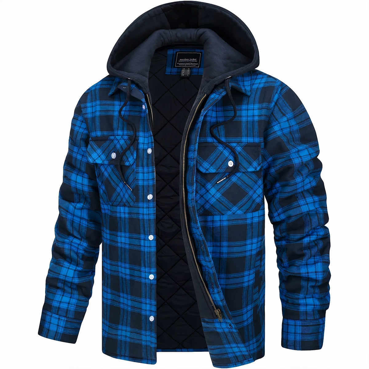 GILBERT | Plaid jacket with a full zip