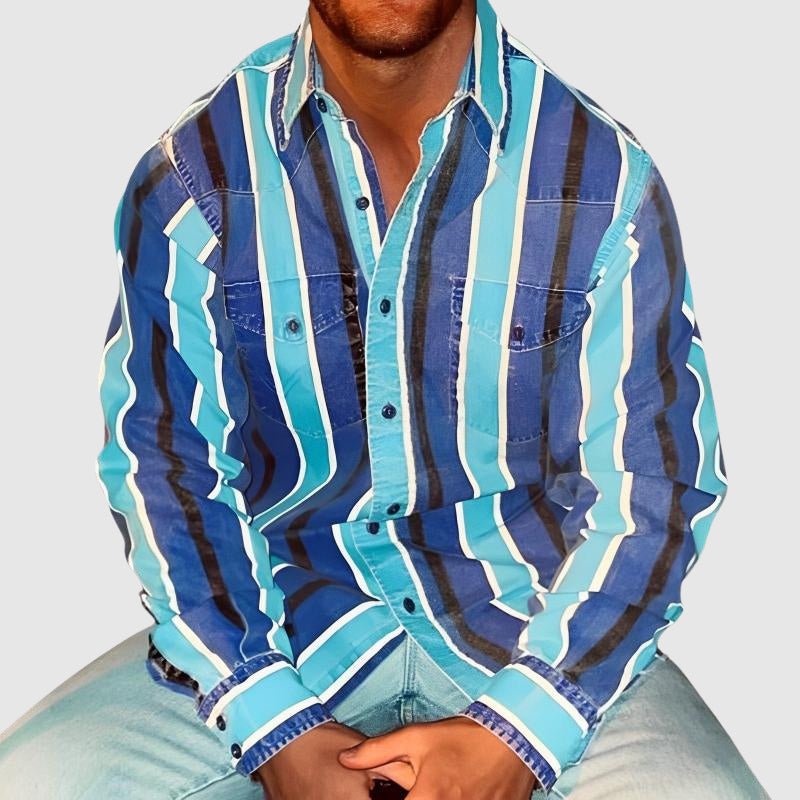 VIVIAN | Vintage polo shirt with color blocks