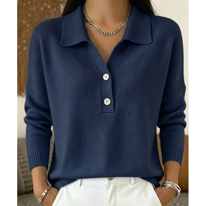 MONICA | Quarter-zip sweater with a textured yoke